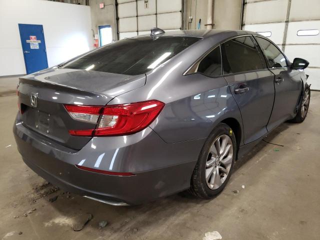 1HGCV1F12KA108154 - 2019 HONDA ACCORD LX GRAY photo 4