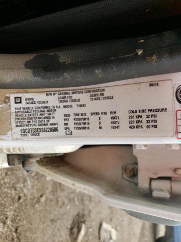 1GCDT33EX88228506 - 2008 CHEVROLET COLORADO L WHITE photo 10