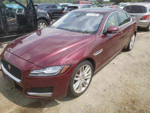 SAJBK4BV6GCY15798 - 2016 JAGUAR XF PRESTIG BURGUNDY photo 2