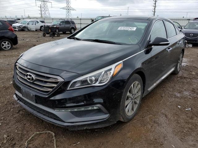 5NPE34AF3GH414667 - 2016 HYUNDAI SONATA SPO BLACK photo 2