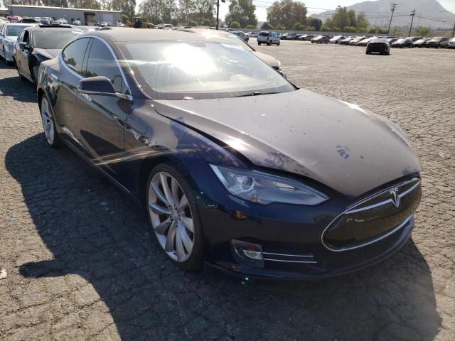 5YJSA1AG9DFP09203 - 2013 TESLA MODEL S Կապույտ լուսանկար 1
