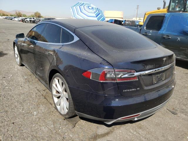 5YJSA1AG9DFP09203 - 2013 TESLA MODEL S Կապույտ լուսանկար 3