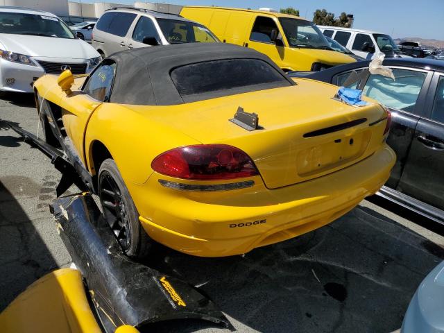 1B3JZ65Z45V501229 - 2005 DODGE VIPER SRT- YELLOW photo 3