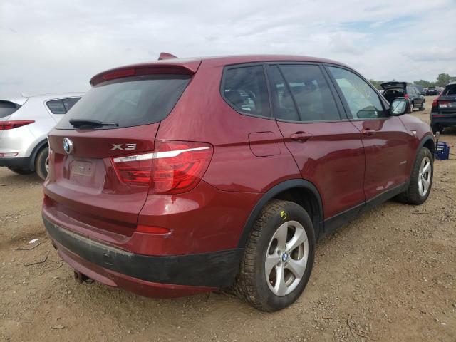 5UXWX5C57BL705162 - 2011 BMW X3 XDRIVE2 RED photo 4