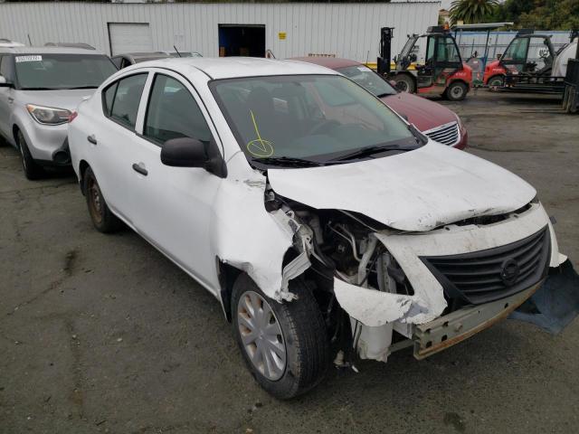 3N1CN7AP3EL824624 - 2014 NISSAN VERSA S WHITE photo 1