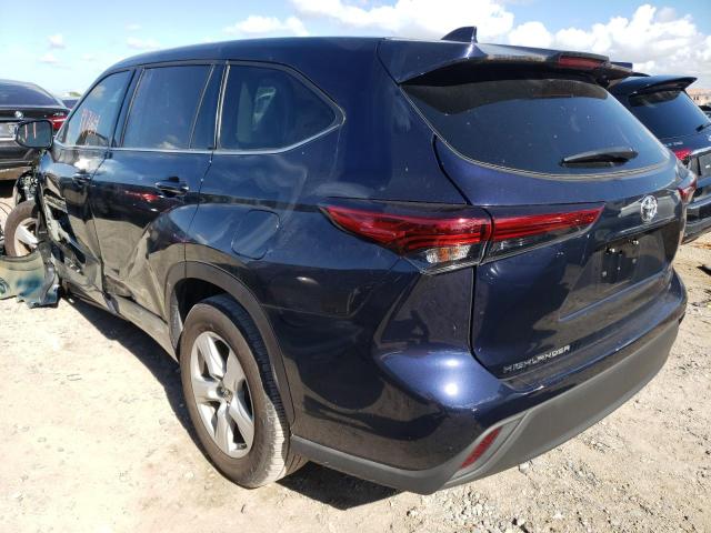 5TDZZRAH1MS521706 - 2021 TOYOTA HIGHLANDER BLACK photo 3