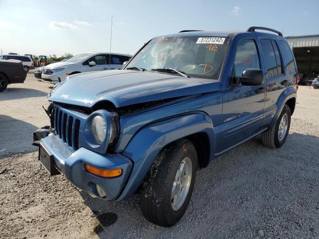 1J4GL58K83W644589 - 2003 JEEP LIBERTY LI BLUE photo 2