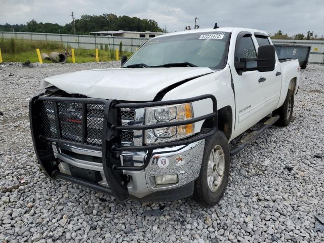 1GCPKSE71CF165034 - 2012 CHEVROLET SILVERADO WHITE photo 2