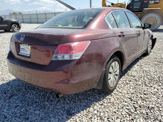 1HGCP26369A075896 - 2009 HONDA ACCORD LX RED photo 4