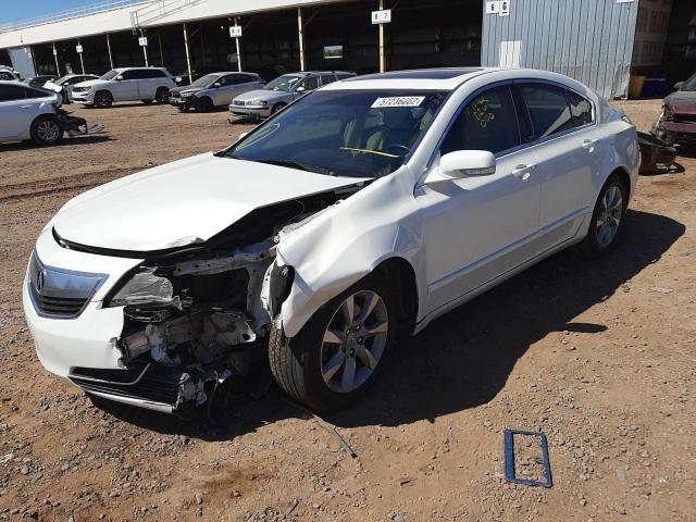 19UUA8F55DA008094 - 2013 ACURA TL TECH WHITE photo 2