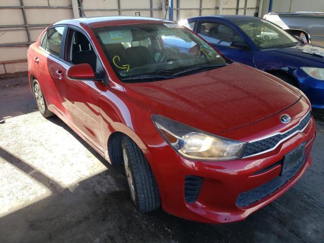 3KPA24AB5JE127003 - 2018 KIA RIO LX RED photo 1