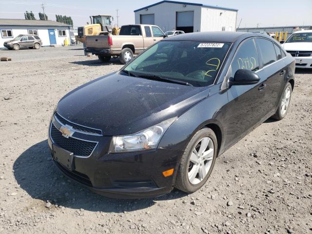 1G1P75SZ9E7264179 - 2014 CHEVROLET CRUZE BLACK photo 2