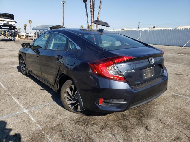 2HGFC2F77JH501659 - 2018 HONDA CIVIC EX BLUE photo 3