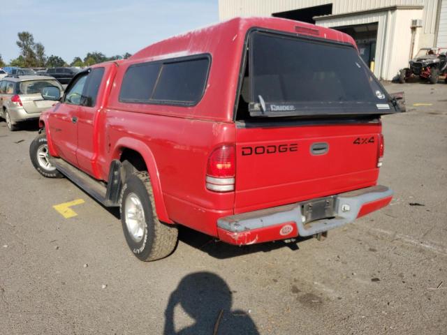 1B7GG23Y6VS217927 - 1997 DODGE DAKOTA RED photo 3