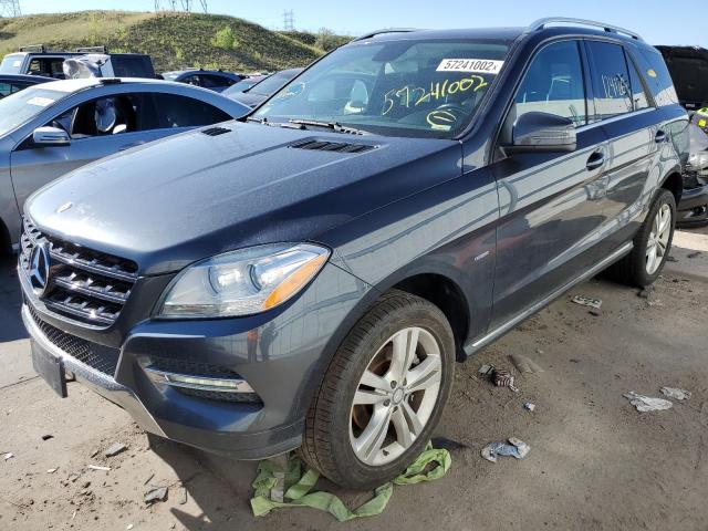 4JGDA5HB7CA030690 - 2012 MERCEDES-BENZ ML 350 4MA BLACK photo 2