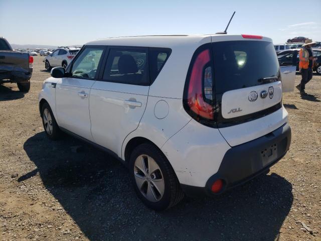 KNDJN2A26E7004425 - 2014 KIA SOUL WHITE photo 3