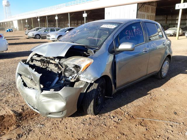 JTDKT4K34A5323180 - 2010 TOYOTA YARIS GRAY photo 9