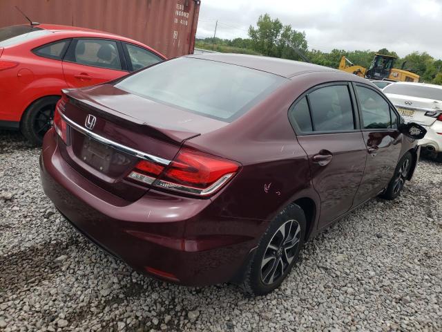 19XFB2F91DE047783 - 2013 HONDA CIVIC EXL Tünd qırmızı foto 4