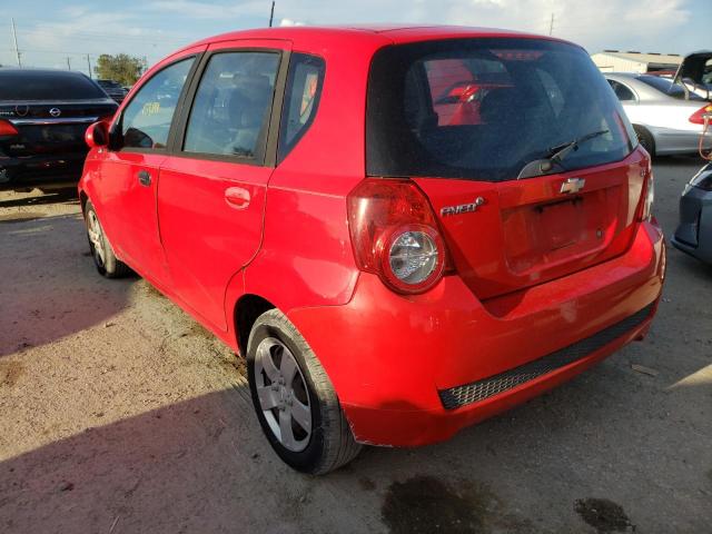 KL1TD6DE7BB133931 - 2011 CHEVROLET AVEO LS 红色 照片 3