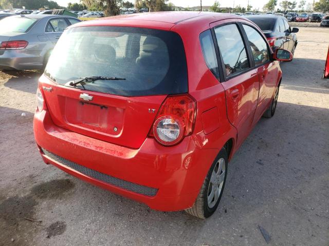 KL1TD6DE7BB133931 - 2011 CHEVROLET AVEO LS 红色 照片 4