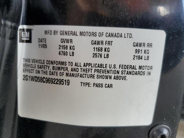 2G1WD58C969229519 - 2006 CHEVROLET IMPALA  SS 黑色 照片 10