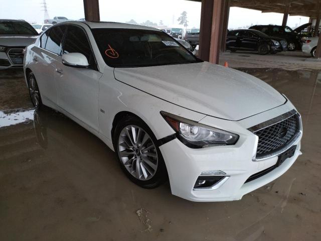 JN1EV7AR2JM436150 - 2018 INFINITI Q50 LUXE WHITE photo 1