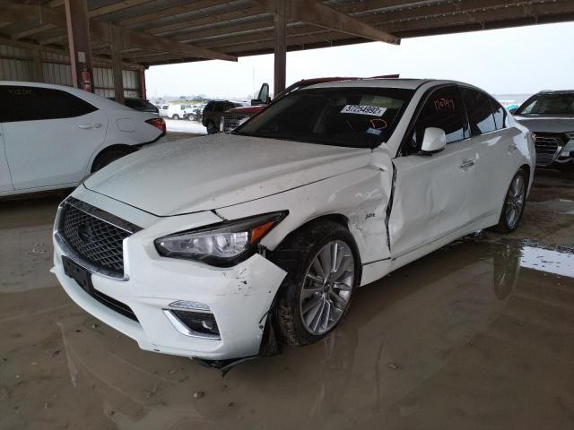 JN1EV7AR2JM436150 - 2018 INFINITI Q50 LUXE WHITE photo 2