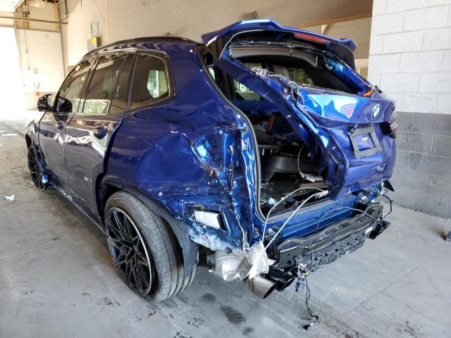 5YM13EC0XN9J29541 - 2022 BMW X3 M BLUE photo 3