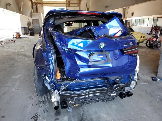 5YM13EC0XN9J29541 - 2022 BMW X3 M BLUE photo 9