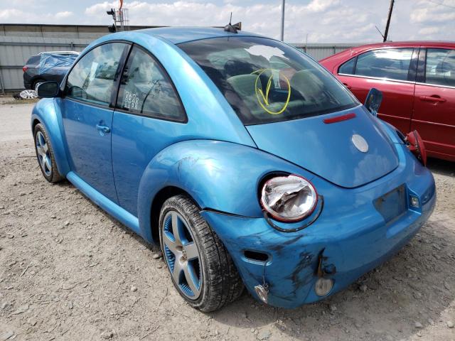 3VWGK31C84M420723 - 2004 VOLKSWAGEN NEW BEETLE 蓝色 照片 3