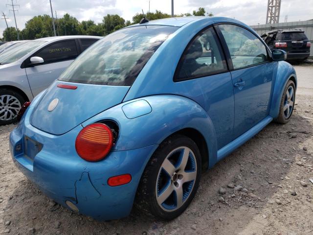 3VWGK31C84M420723 - 2004 VOLKSWAGEN NEW BEETLE 蓝色 照片 4
