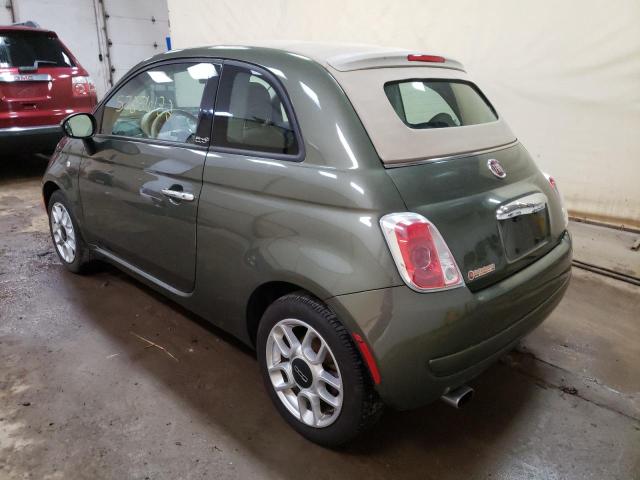 3C3CFFDR8CT336000 - 2012 FIAT 500 POP GREEN photo 3