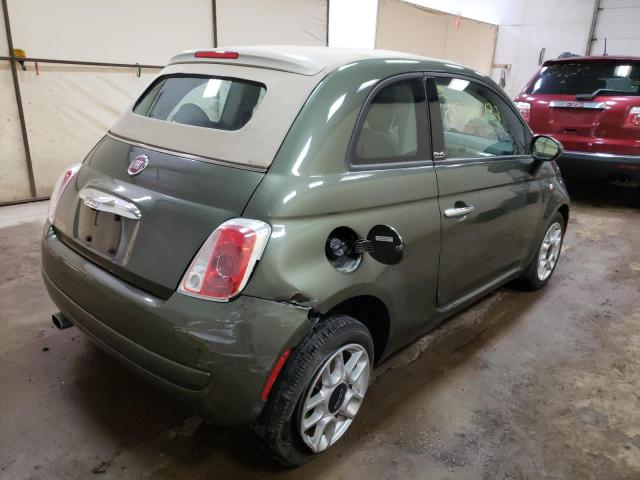 3C3CFFDR8CT336000 - 2012 FIAT 500 POP GREEN photo 4