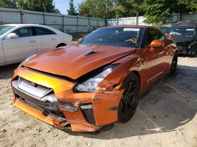 JN1AR5EF3HM820536 - 2017 NISSAN GT-R PREMI ORANGE photo 2