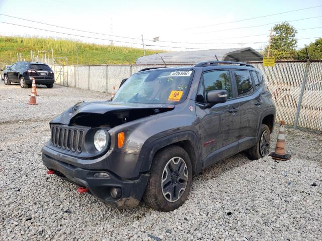 ZACCJBCT9GPC55889 - 2016 JEEP RENEGADE T GRAY photo 2