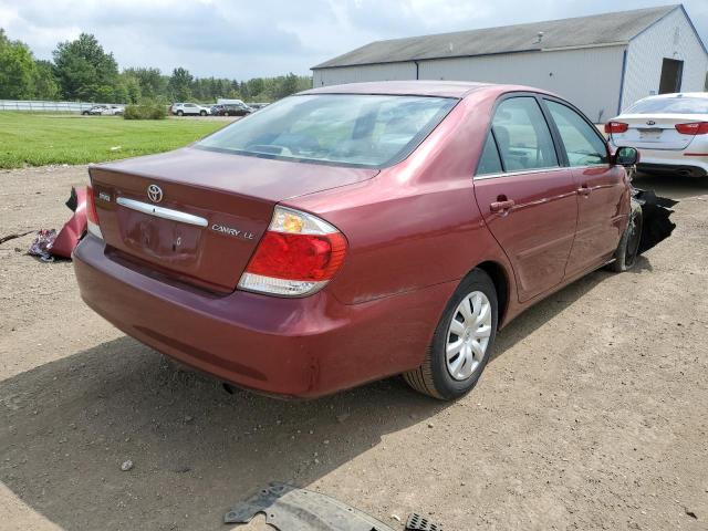 4T1BE32K05U407550 - 2005 TOYOTA CAMRY LE RED photo 4