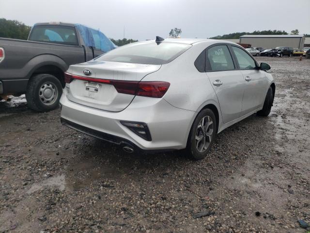 3KPF24AD0LE169931 - 2020 KIA FORTE FE SILVER photo 4