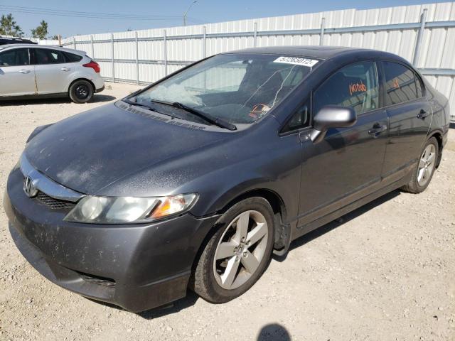 2HGFA1F69AH011778 - 2010 HONDA CIVIC LX-S ნაცრისფერი ფოტო 2