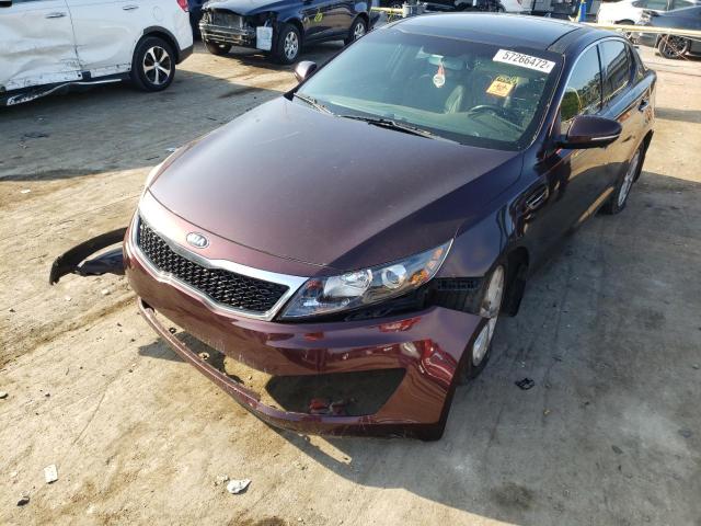 5XXGN4A70DG097370 - 2013 KIA OPTIMA EX BURGUNDY photo 2