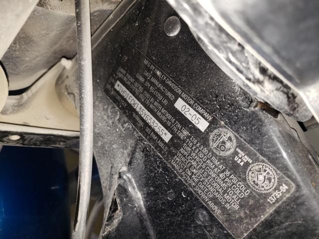 1HD1FCW135Y653255 - 2005 HARLEY-DAVIDSON FLHTCUI BLUE photo 10