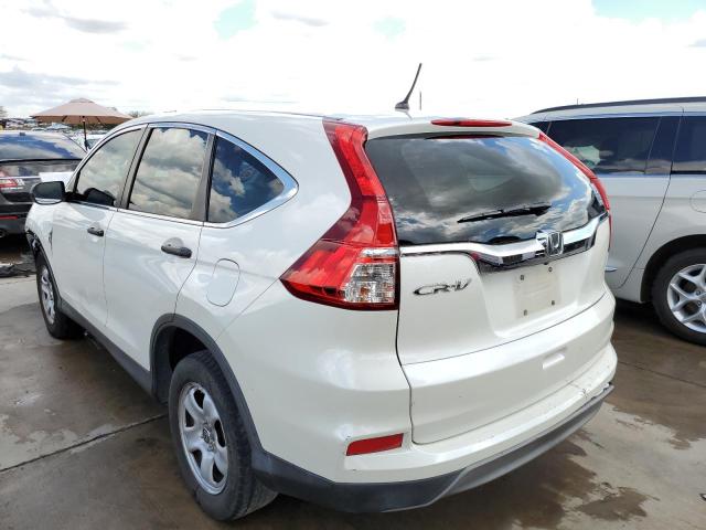 5J6RM3H31FL009643 - 2015 HONDA CR-V LX WHITE photo 3