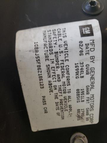 1G8AJ55F86Z186123 - 2006 SATURN ION LEVEL SILVER photo 10