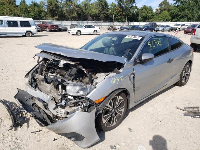 2HGFC3B75HH350553 - 2017 HONDA CIVIC EXL ვერცხლისფერი ფოტო 2