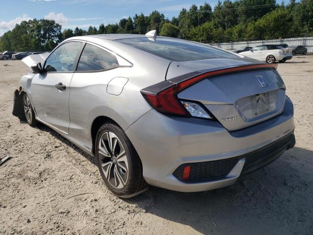 2HGFC3B75HH350553 - 2017 HONDA CIVIC EXL ვერცხლისფერი ფოტო 3