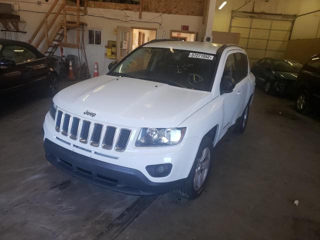 1C4NJDBB9HD106900 - 2017 JEEP COMPASS SP WHITE photo 2