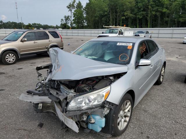 1G11C5SLXFU116736 - 2015 CHEVROLET MALIBU 1LT ვერცხლისფერი ფოტო 2