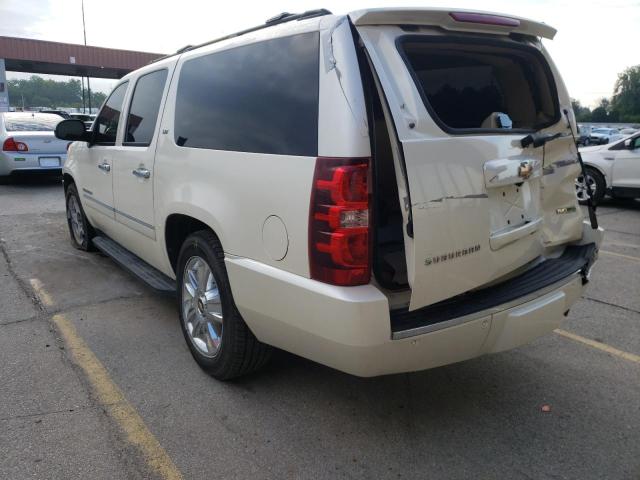 1GNUKKE30AR146607 - 2010 CHEVROLET SUBURBAN WHITE photo 3