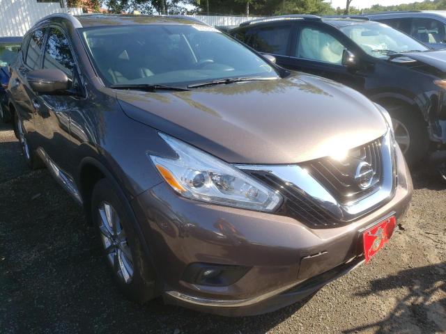 5N1AZ2MH7HN101553 - 2017 NISSAN MURANO S/S BROWN photo 1