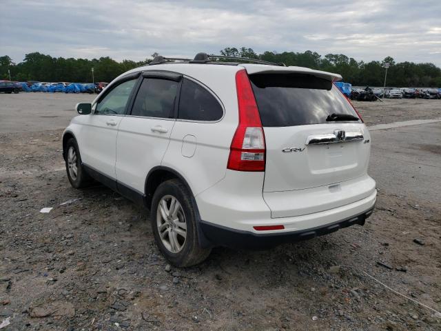 5J6RE4H71BL061807 - 2011 HONDA CR-V EXL WHITE photo 3