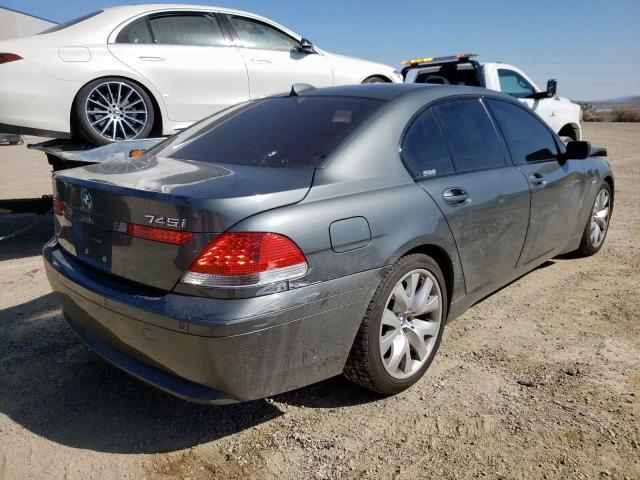 WBAGL63565DP74816 - 2005 BMW 745 I SILVER photo 4